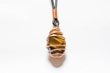 Load image into Gallery viewer, Tigers Eye Polished Crystal Necklace