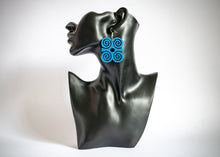 Load image into Gallery viewer, Article Wear Wooden  Dwennimmen Adinkra Symbol Earrings