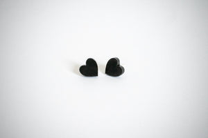 Article Wear Black Unisex Stud Earrings