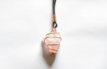 Load image into Gallery viewer, Rose Quartz Rough Necklace