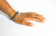 Load image into Gallery viewer, Hematite Beaded Crystal Bracelet