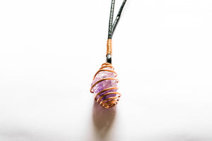 Amethyst Points Crystal Necklace