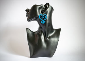 Article Wear Wooden Sankofa Symbol Earrings
