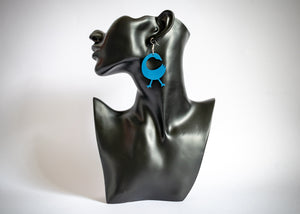 Article Wear Wooden Sankofa Bird Symbol Earrings