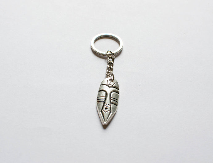 African Face Mask Key Ring