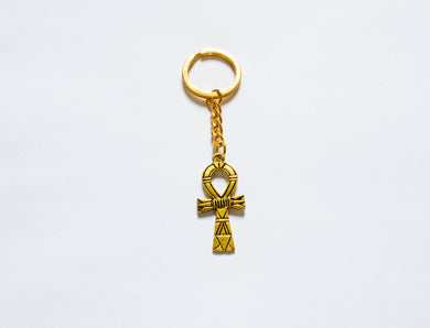 Gold Ankh Key Ring